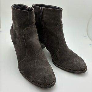 Paul Green Taupe Brown Suede Ankle Boots